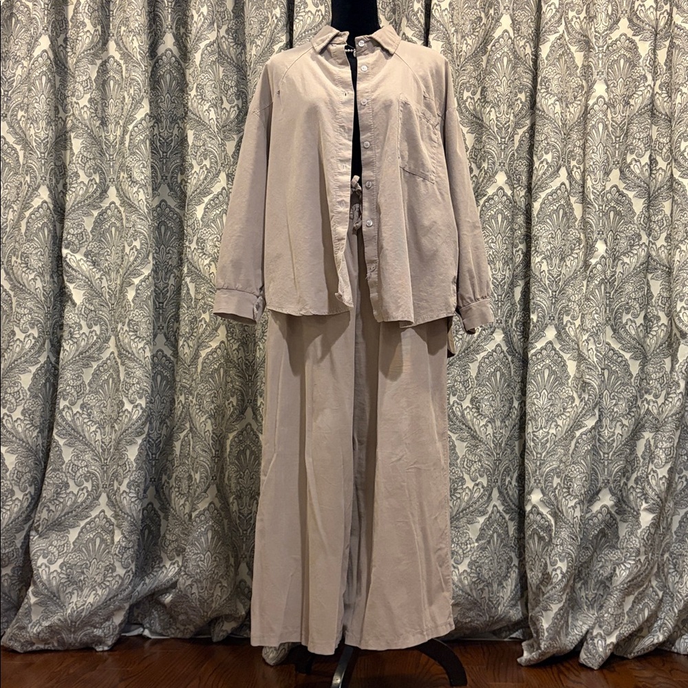 Made in Italy Cotton Corduroy Two Piece Set